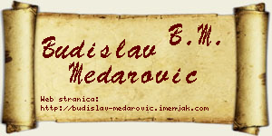 Budislav Medarović vizit kartica